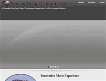Tablet Screenshot of patterndesign.com